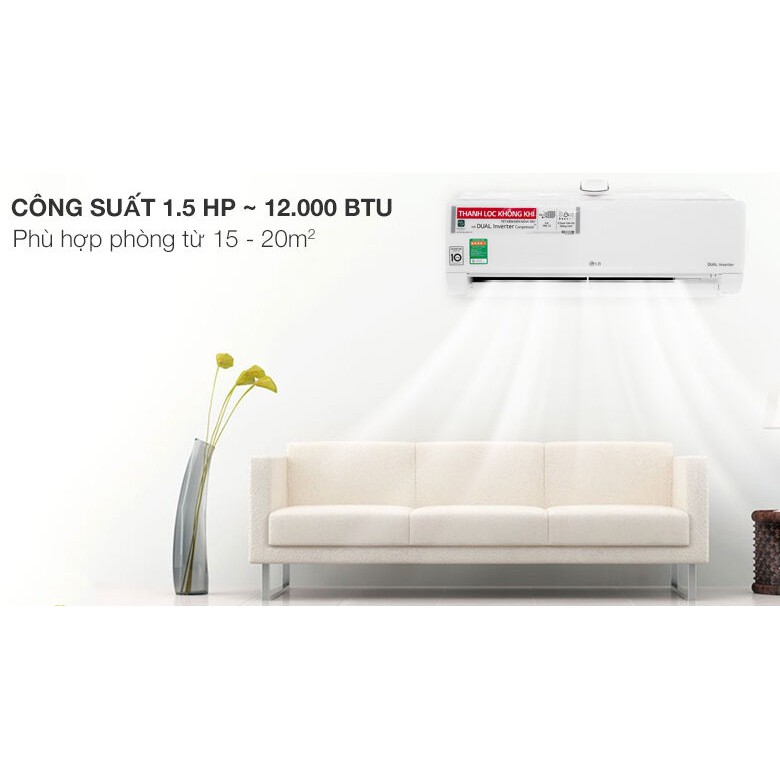 CHÍNH HÃNG - Máy lạnh LG Wifi Inverter 1.5 HP V13APF