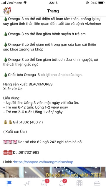 [ Chính hãng ] Đẹp da dầu cá Blackmores mẫu mới loai 200 viên