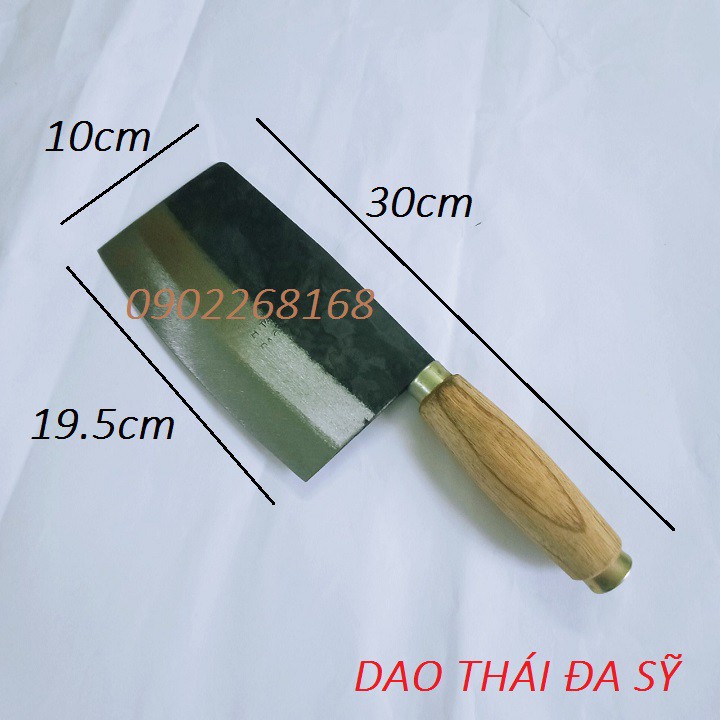 Dao thái phở thịt bò tay cầm cán gỗ dài 30cm