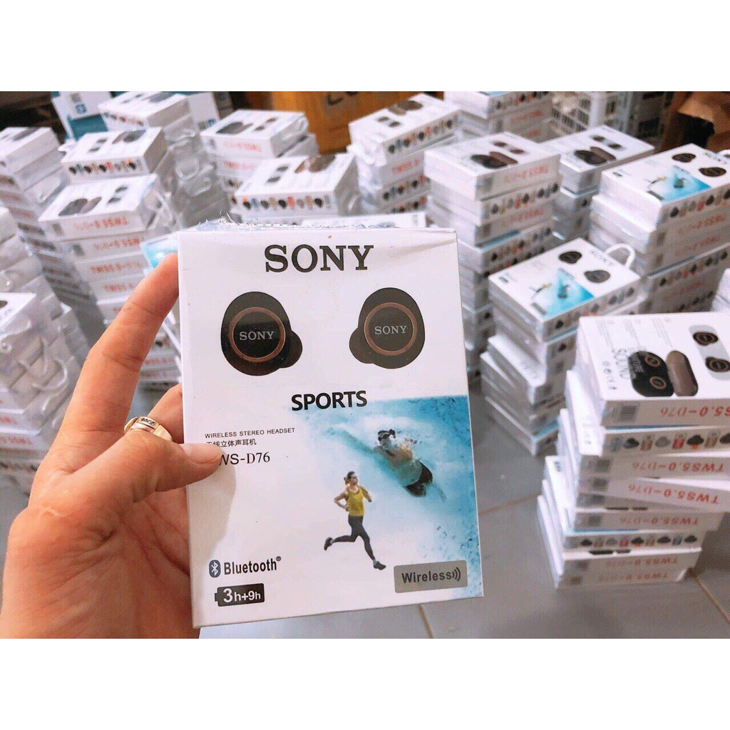 [ FREESHIP đơn từ 50k ] Tai nghe Bluetooth Sony sport TWS-D76 Bass-treble rõ ràng - lỗi 1 đổi 1 trong 15 ngày | BigBuy360 - bigbuy360.vn