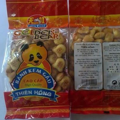 [Gói] Bánh gấu nhân kem Thiên Hồng gói 100g