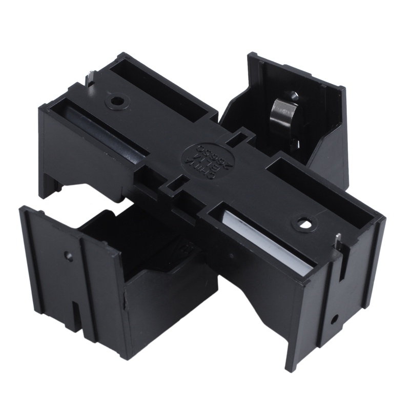 Hộp đựng pin 26650 đơn bằng nhựa Hộp đựng 10 cái Màu đen