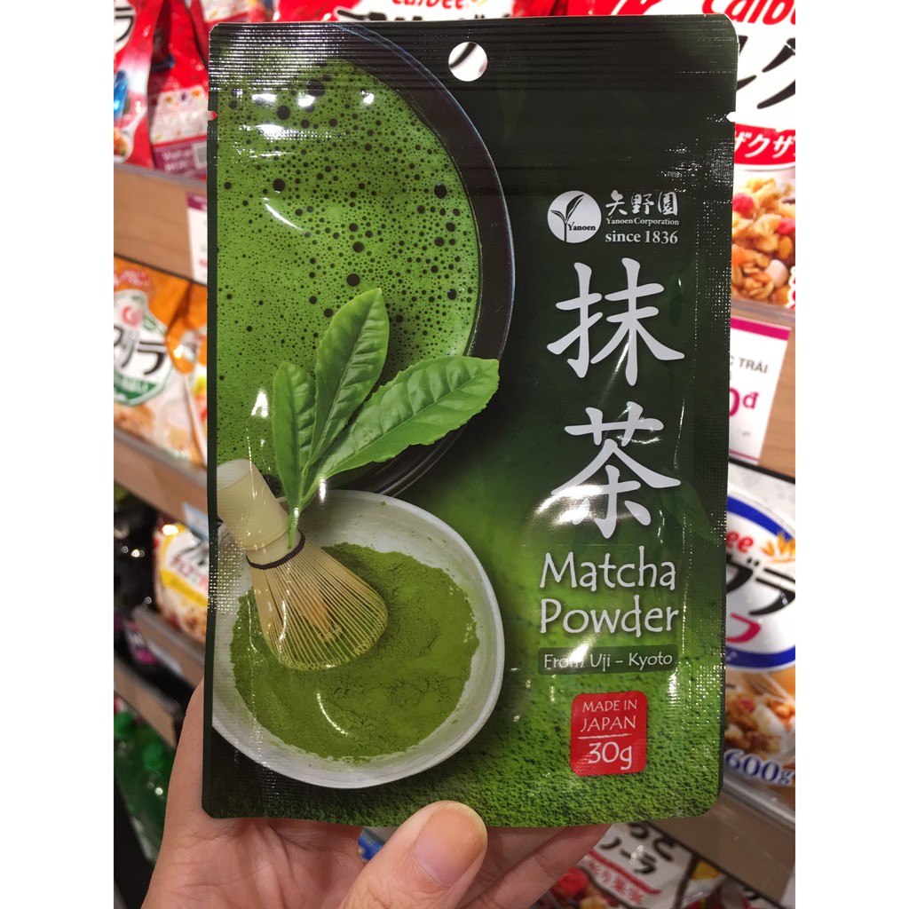 Bột trà xanh Nhật Bản Yanoen Matcha Uji 30g