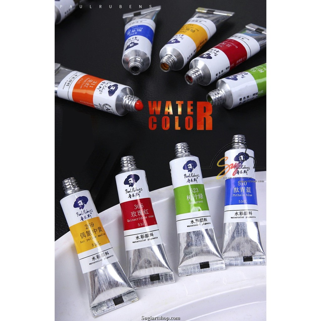 [SUGI ART SHOP] Màu nước PAUL RUBENS tuýp lẻ (5ml) link 1/3