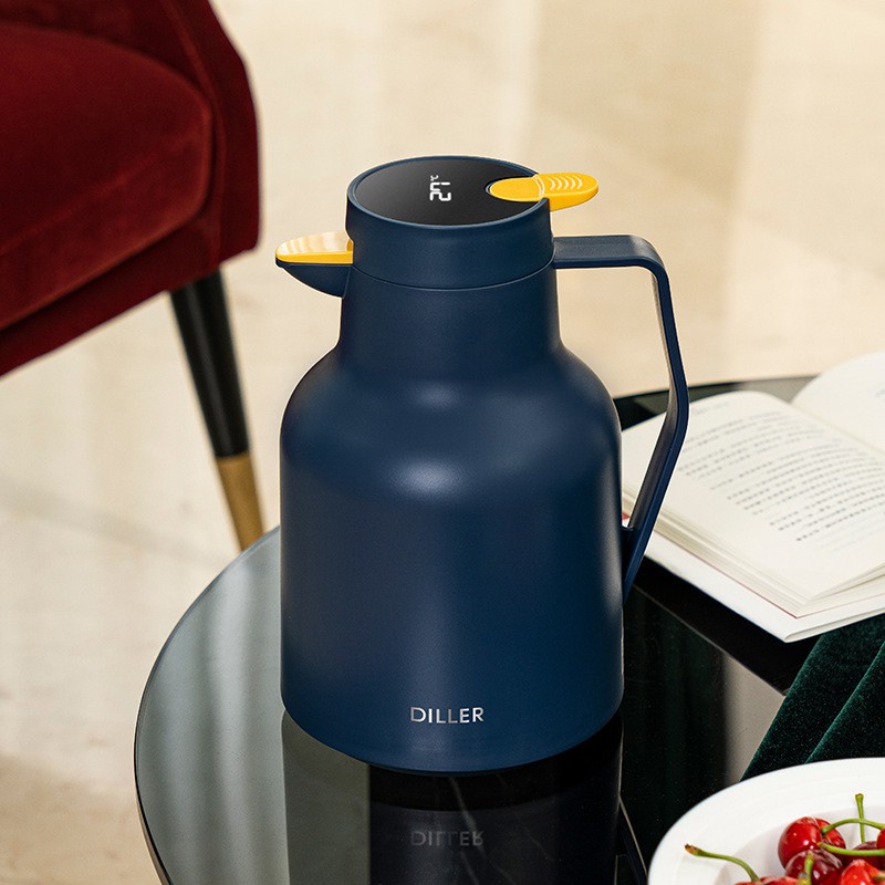 Bình giữ nhiệt Diller 8973/8974 thép không gỉ hiển thị đèn LED chất lượng cao 1.5L
