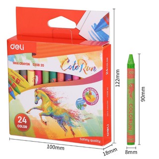 Sáp màu Deli Crayon C20800 /C20810/C20820