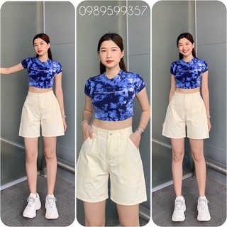 Quần Short Nữ Kaki Basic Unisex - Kiểu Quần sooc đùi màu đen màu trắng trơn Ulzzang