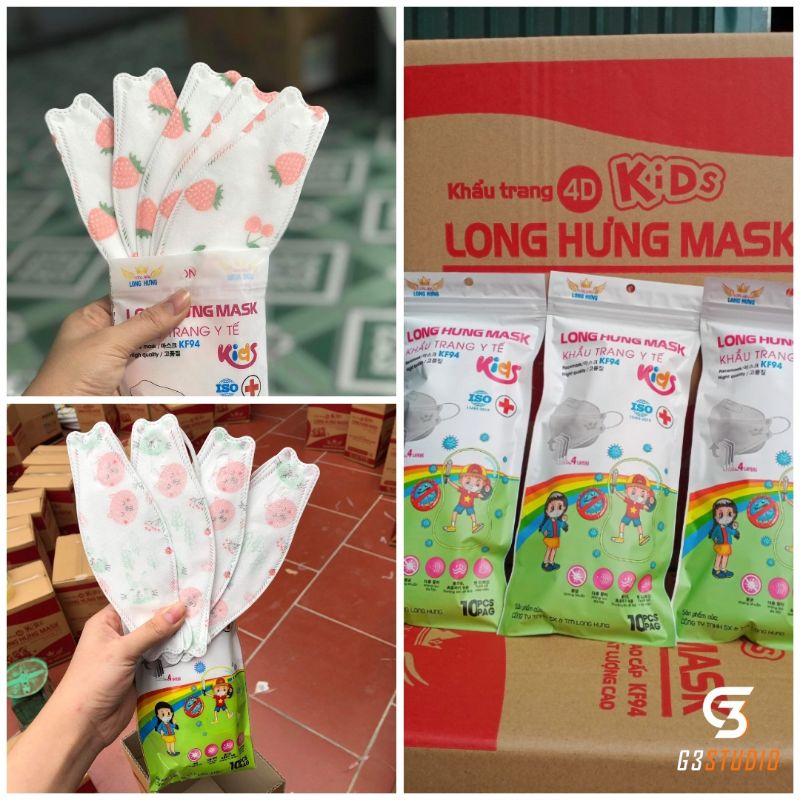 [Sale cực sốc] Khẩu Trang 4D TT Mask KF94 Trẻ Em (3-12 tuổi)