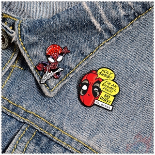 Ghim cài áo hình siêu anh hùng Deadpool/ Spider Man ngộ nghĩnh