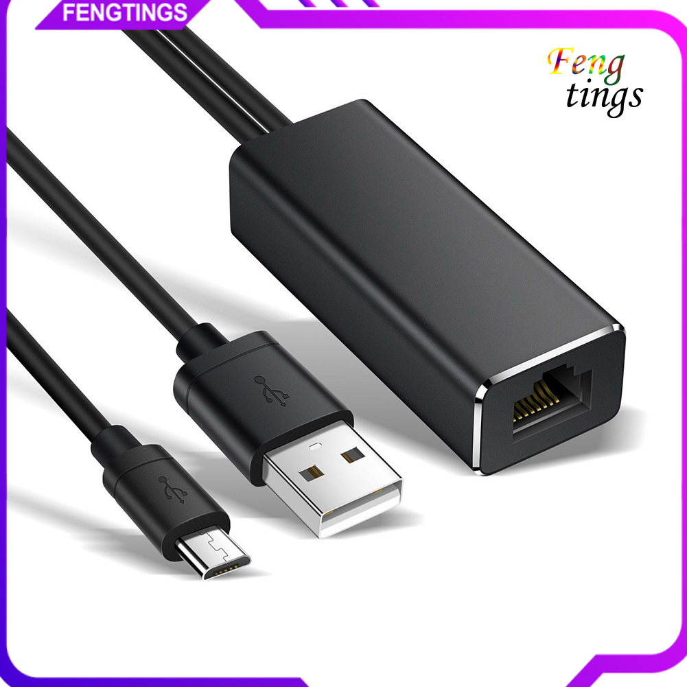 Dây Cáp Chuyển Đổi 2 Trong 1 Micro Usb / Usb Sang Rj45 Cho Chromecast Fire Tv Stick