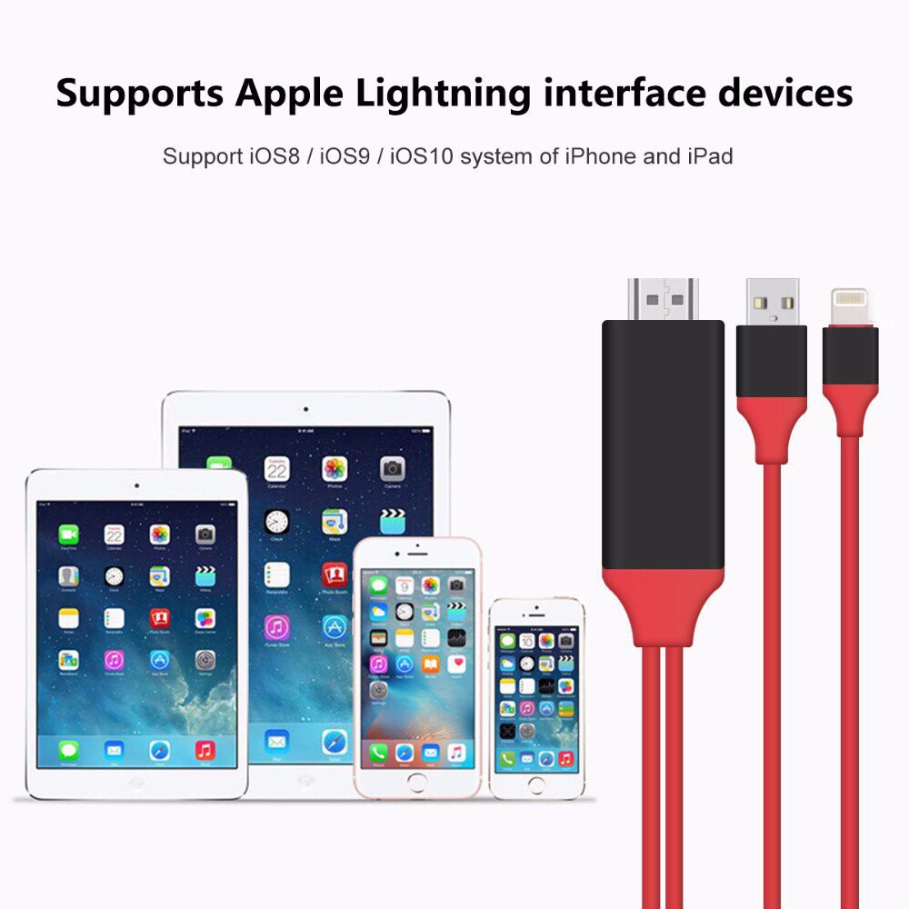 Cáp HDMI Kết Nối Điện Thoại Iphone Ra TiVi