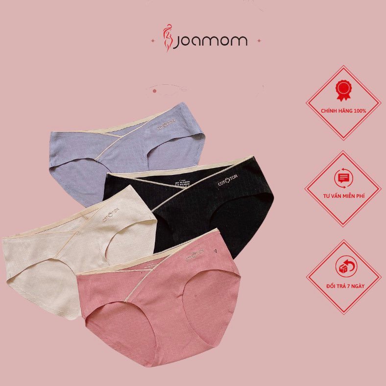 Quần lót bầu không viền cotton co giãn 4 chiều mềm mại kháng khuẩn cao cấp Joamom