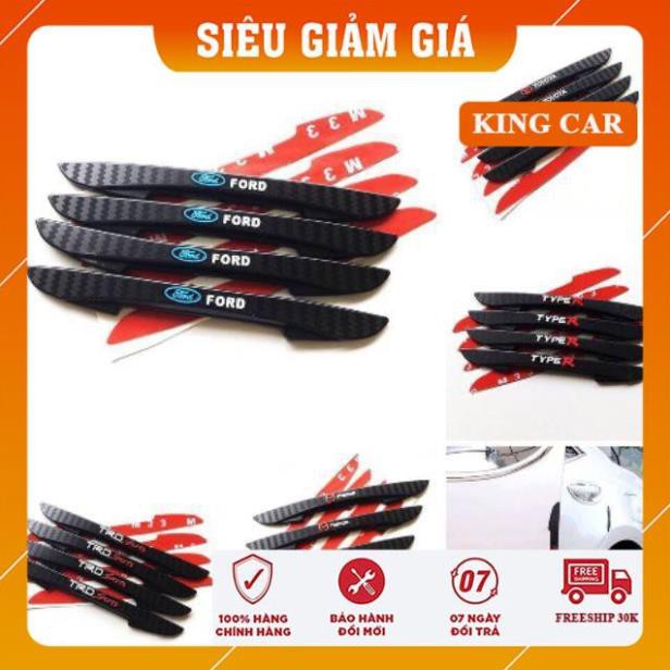 Nẹp cửa xe ô tô, bộ 4 nẹp chống va đập cửa ô tô có in logo theo hãng xe (có cả trơn) - Shop KingCar