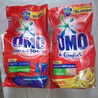 Hỏa tốc - 1 gói bột giặt omo 5,7kg/omo tinh dầu thơm comfort 5,3 kg