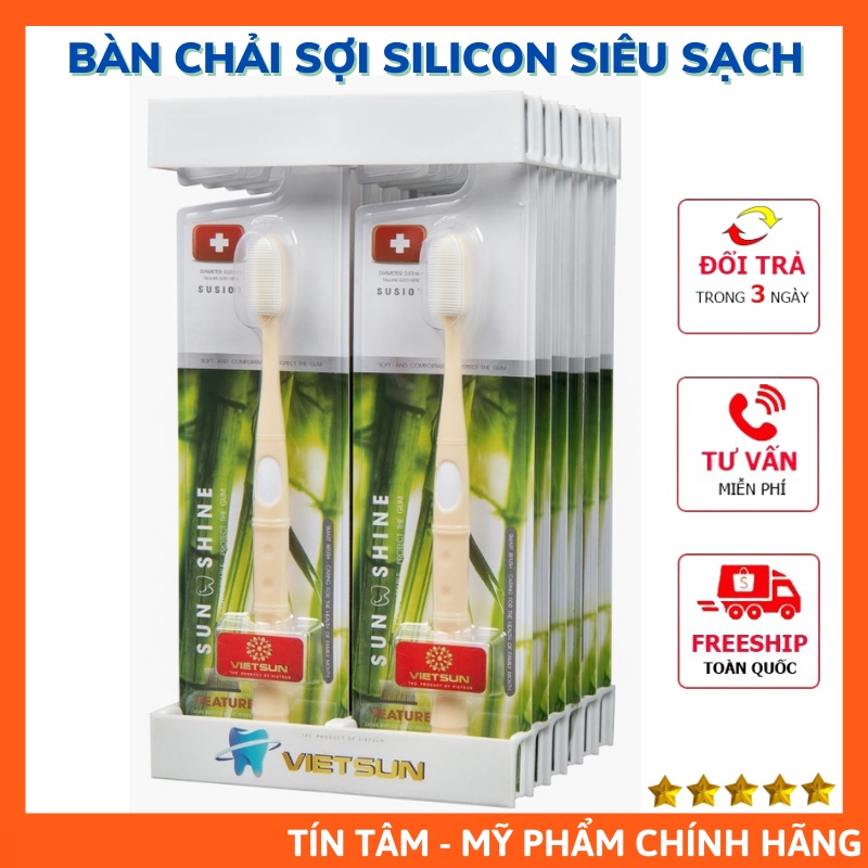 Bàn Chải Đánh Răng Sợi Silicon Siêu Sạch VietSun