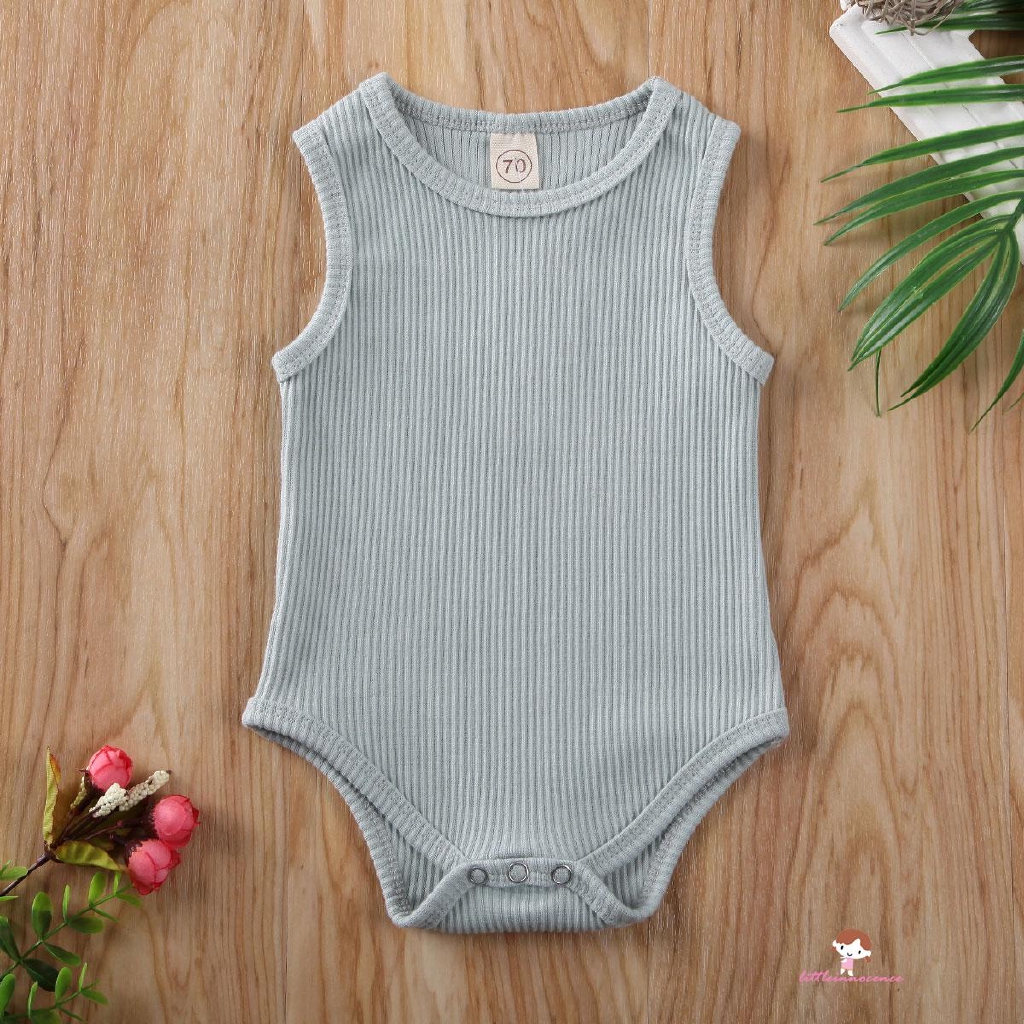 Bodysuit Không Tay Kẻ Sọc Cho Bé