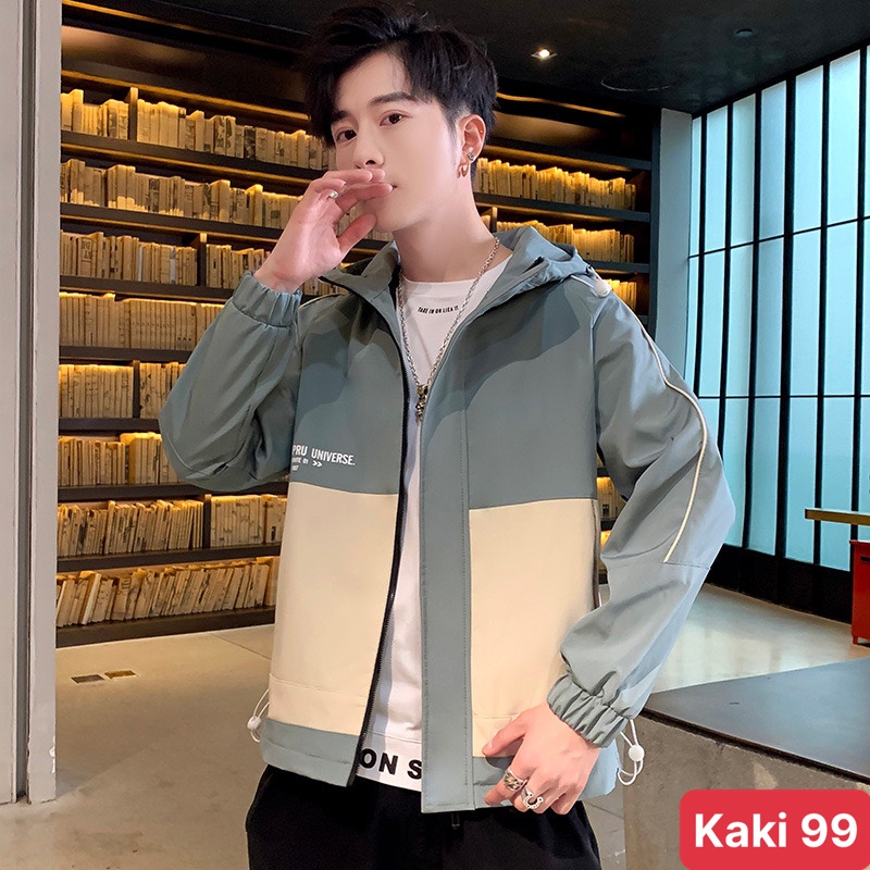 Áo khoác kaki nam nữ màu xanh be chất liệu kaki 2 lớp cao cấp, áo khoác nam bomber ADO30 Nhiều mẫu mới