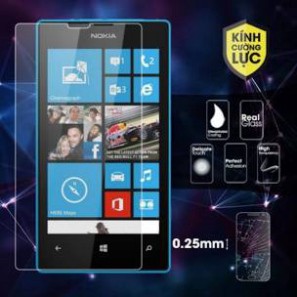 Kính cường lực Nokia Lumia 530,540.kính trong suốt mài cạnh tặng kèm khăn lau. [FERR SHIP]