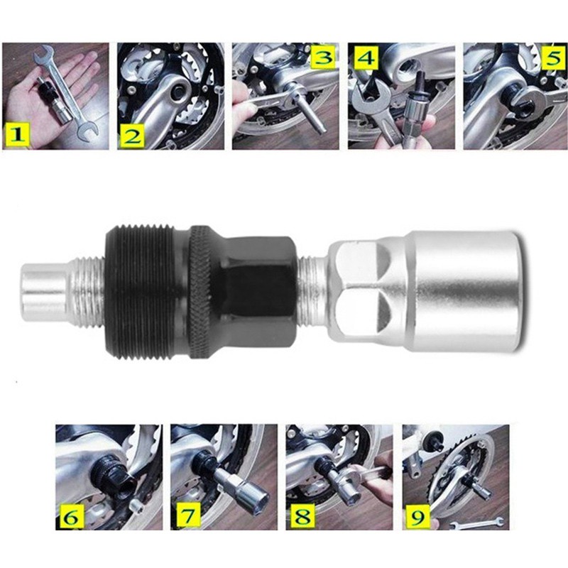Công Cụ Sửa Chữa Xe Đạp Loại Bỏ Răng Dây Xích Dụng Cụ Kéo Trung Tâm Trục Dụng Cụ Bánh Đà Loại Bỏ Dây Xích Nói Cờ Lê