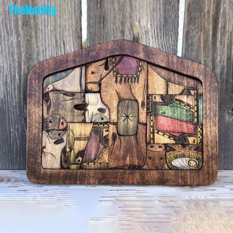 Bộ Đồ Chơi Xếp Hình Chúa Jesus Bằng Gỗ