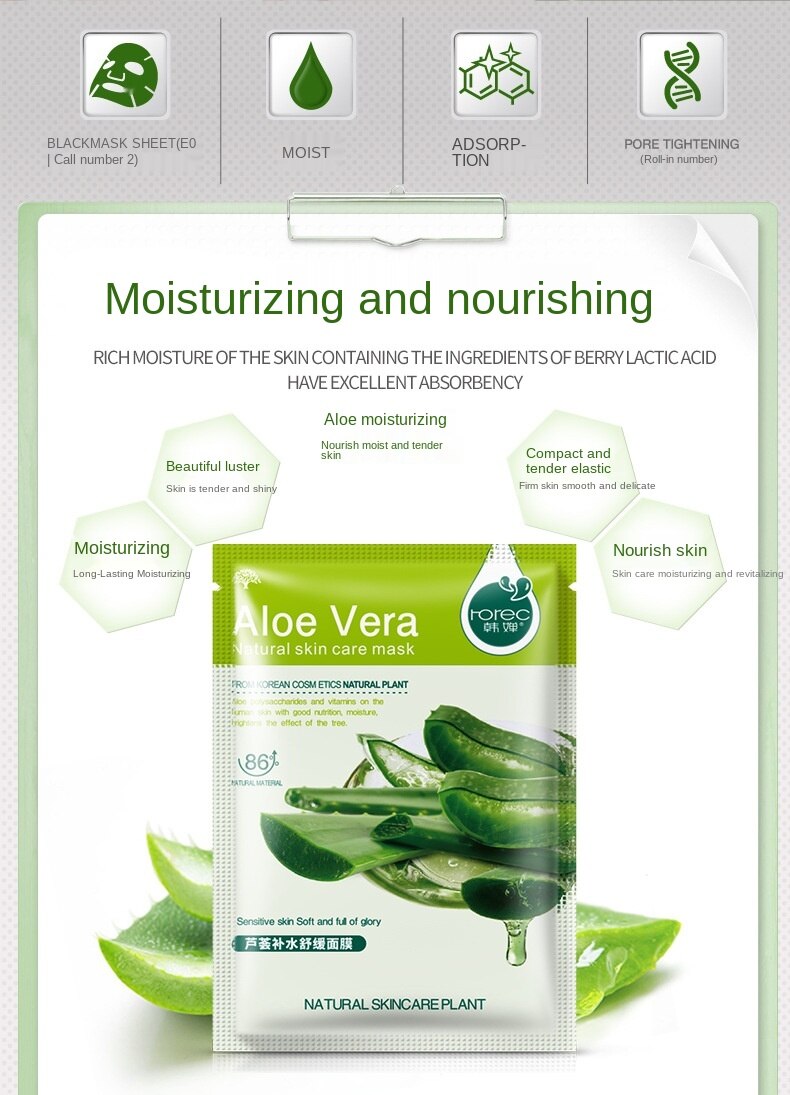 Mặt Nạ Dưỡng Ẩm Chiết Xuất Thực Vật/ Mật Ong Giúp Làm Trắng Và Phục Hồi Da | BigBuy360 - bigbuy360.vn