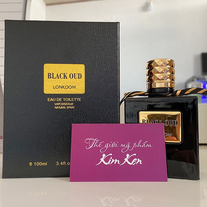 Nước hoa nam Black Oud Lonkoom 100ml nồng độ EDT hàng chính hãng lưu hương 7-8 giờ | BigBuy360 - bigbuy360.vn
