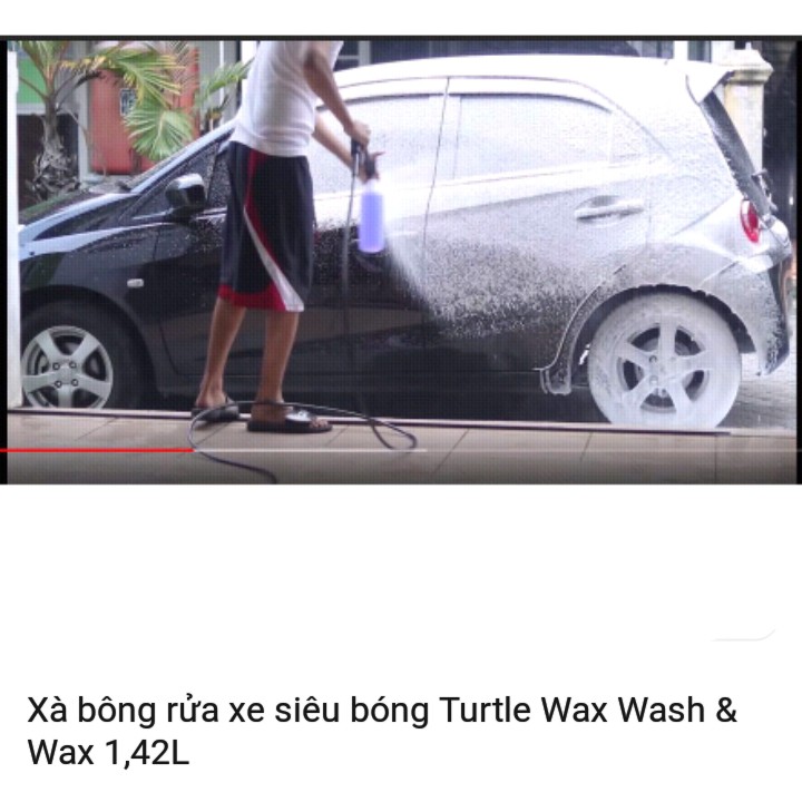Nước rửa xe siêu bóng Turtle Wax ICE Wash & Wax 1,42L