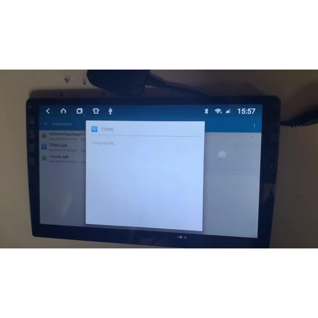 Tpms tích hợp Android Cảm biến áp suất lốp tích hợp màn hình Android van gắn trong van gắn ngoài