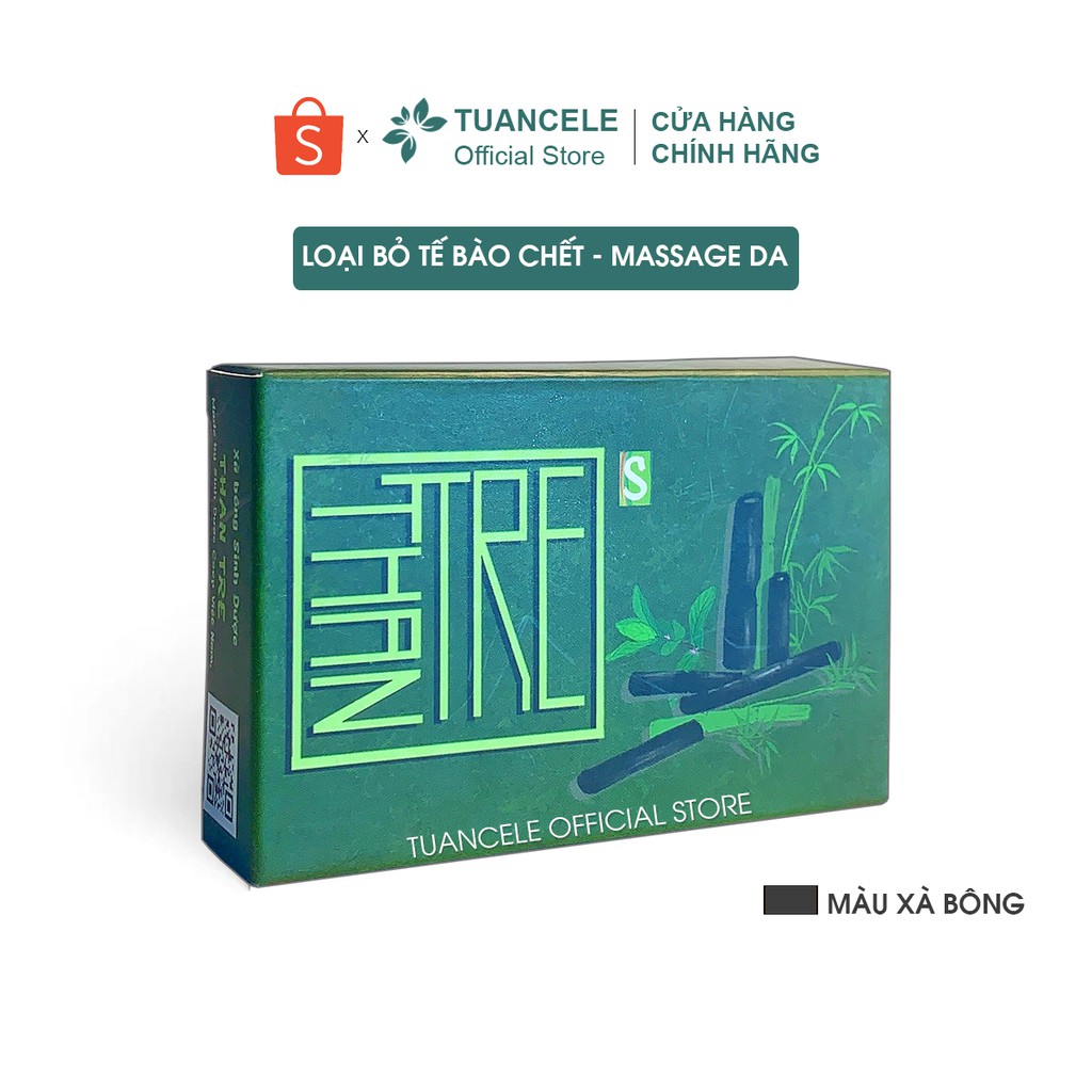 Xà bông thiên nhiên Than Tre Sinh Dược Hương Bạc Hà tẩy da chết sạch sâu , kháng khuẩn, mát lạnh 100gr | BigBuy360 - bigbuy360.vn