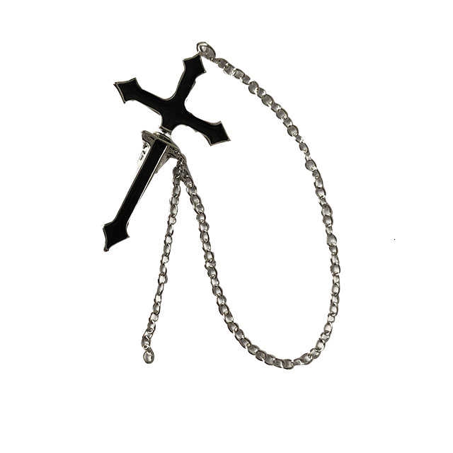 Khuyên Tai Chuỗi Xích Hình Thánh Giá Cá Tính 22144