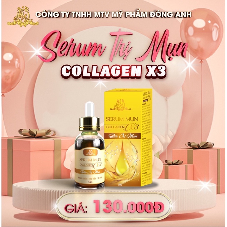 [CHÍNH HÃNG] Serum Mụn Collagen X3