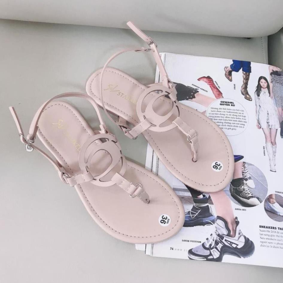 Sandal Nữ Xăng Đan Bệt Nữ Đế Thấp Ba Màu Hàng Loại 1 Dễ Thương Hàng Mới Giá Tốt Y Hình