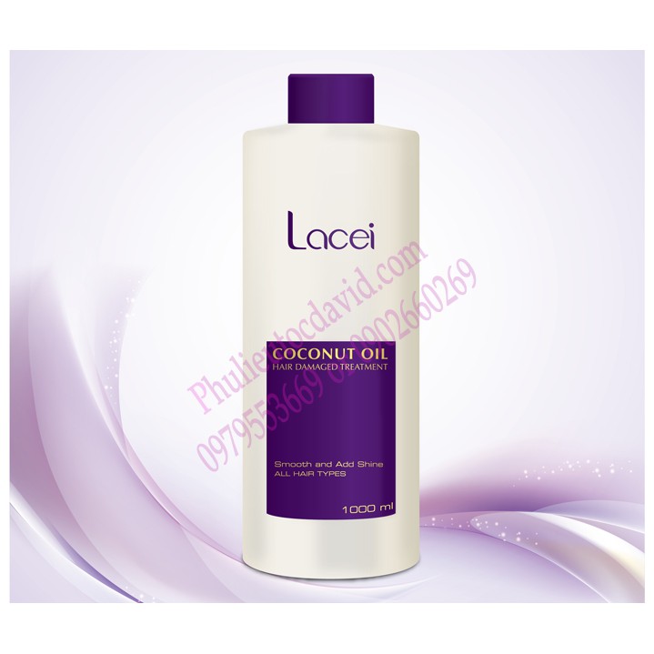 Kem ủ tóc tinh chất dầu dừa LACEI 1000ml (hấp dầu dừa Lacei)