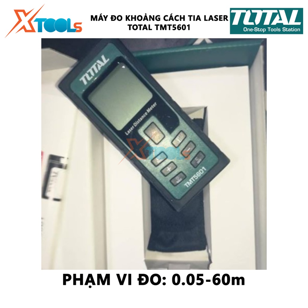 Máy đo khoảng cách tia laser Total TMT5601 bộ đo khoảng cách laser cầm tay phân phối chính hãng tại [XSAFE][XTOOLs]