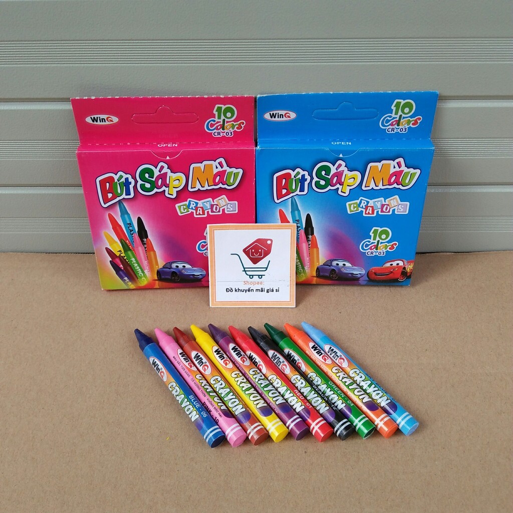 BỘ 10 BÚT SÁP MÀU CHO BÉ CRAYONS