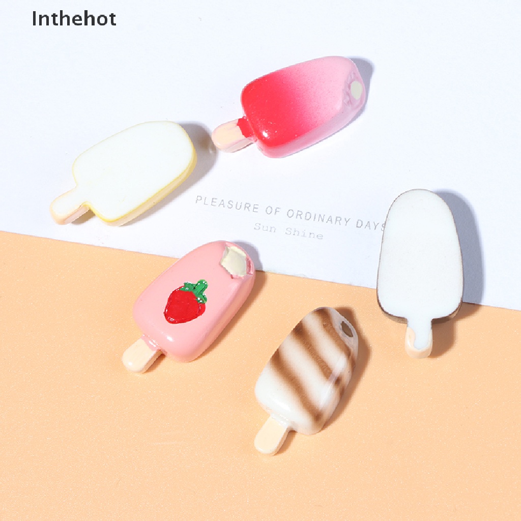 Set 5 cây kem đồ chơi tỉ lệ 1:12 1:6 cho nhà búp bê