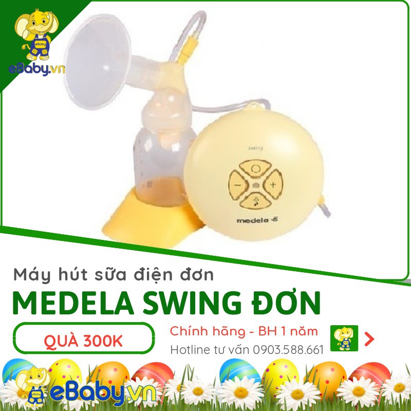 Máy hút sữa Medela Swing điện đơn CHÍNH HÃNG THỤY SỸ- Bảo Hành 12 tháng