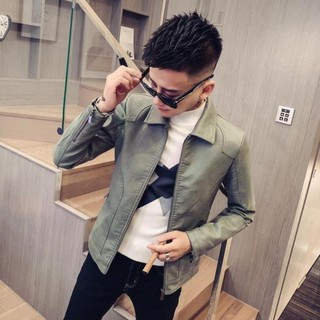 Áo da nam cao cấp ,áo khoác da nam chất liệu da Dê cao cấp chống nhăn , chống nước ,chống gió bảo hành 24 thá
