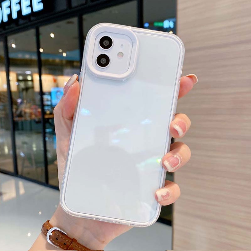 Ốp Điện Thoại Mềm Trong Suốt 3 Trong 1 Cho Iphone 14 13 12 11 Pro Promax 6 6S SE 7 8 Plus X XR XSMax