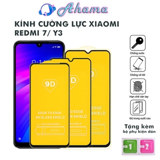 Kính Cường Lực Xiaomi Redmi 7  Y3 Full Màn Hình Và Trong Suốt Độ Cứng 9H+ Siêu Xịn Tặng Kèm Khăn Lau