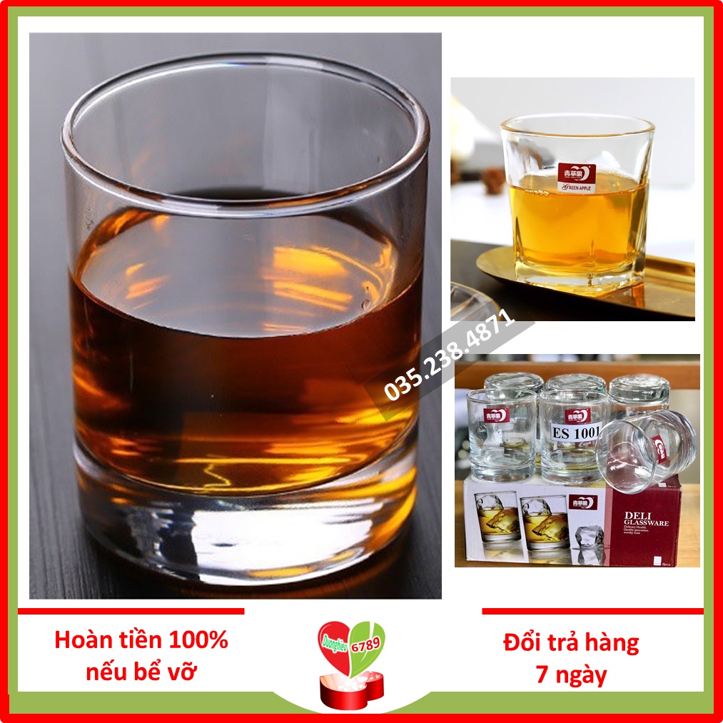 [LOẠI ĐẸP] Bộ Cốc Thủy Tinh Uống Nước Deli Kiểu Dáng Đơn Giản, Sang Trọng - Duonghieu6789