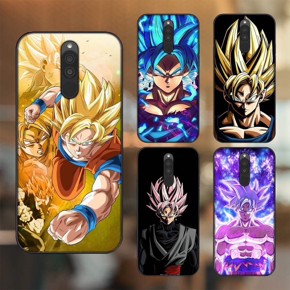 Ốp lưng Xiaomi Redmi 8 viền đen in hình Goku Dragon Ball
