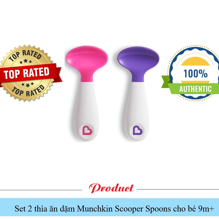 Set 2 thìa ăn dặm Munchkin