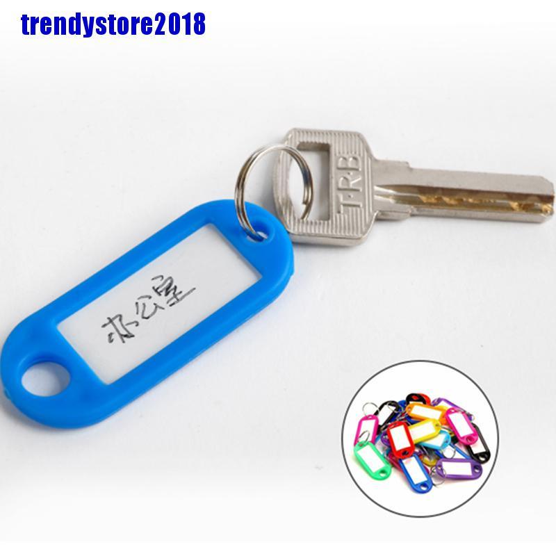 Set 30 Thẻ Phân Loại Chìa Khóa / Thẻ Id Nhiều Màu Tiện Dụng Cho Khách Sạn