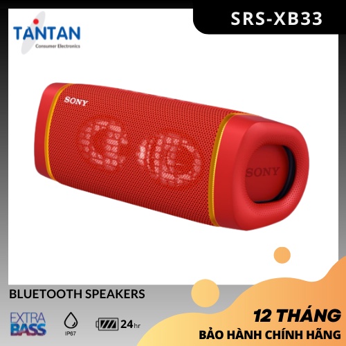 Loa BLUETOOTH EXTRA BASS Sony SRS-XB33 | Sạc điện thoại - Chống sốc, Chống nước IP67 - Stamina - Type-C