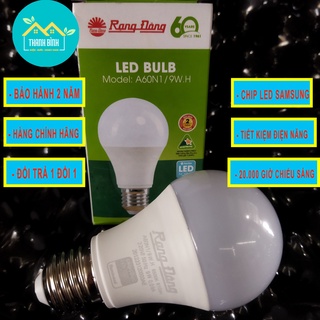 Bóng đèn led 5w, 9w rạng đông dạng búp. chip led samsung. bảo hành chính hãng 2 năm