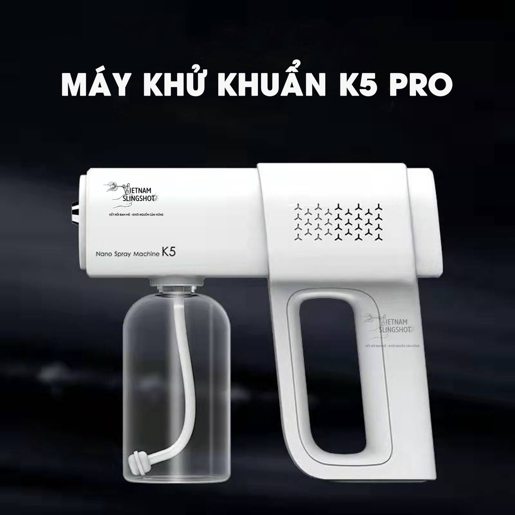 [ CẦN THIẾT ] Máy xịt khuẩn K5 PRO 8 tia, Máy khử khuẩn nano phun cồn diệt khuẩn, tiết kiệm an toàn