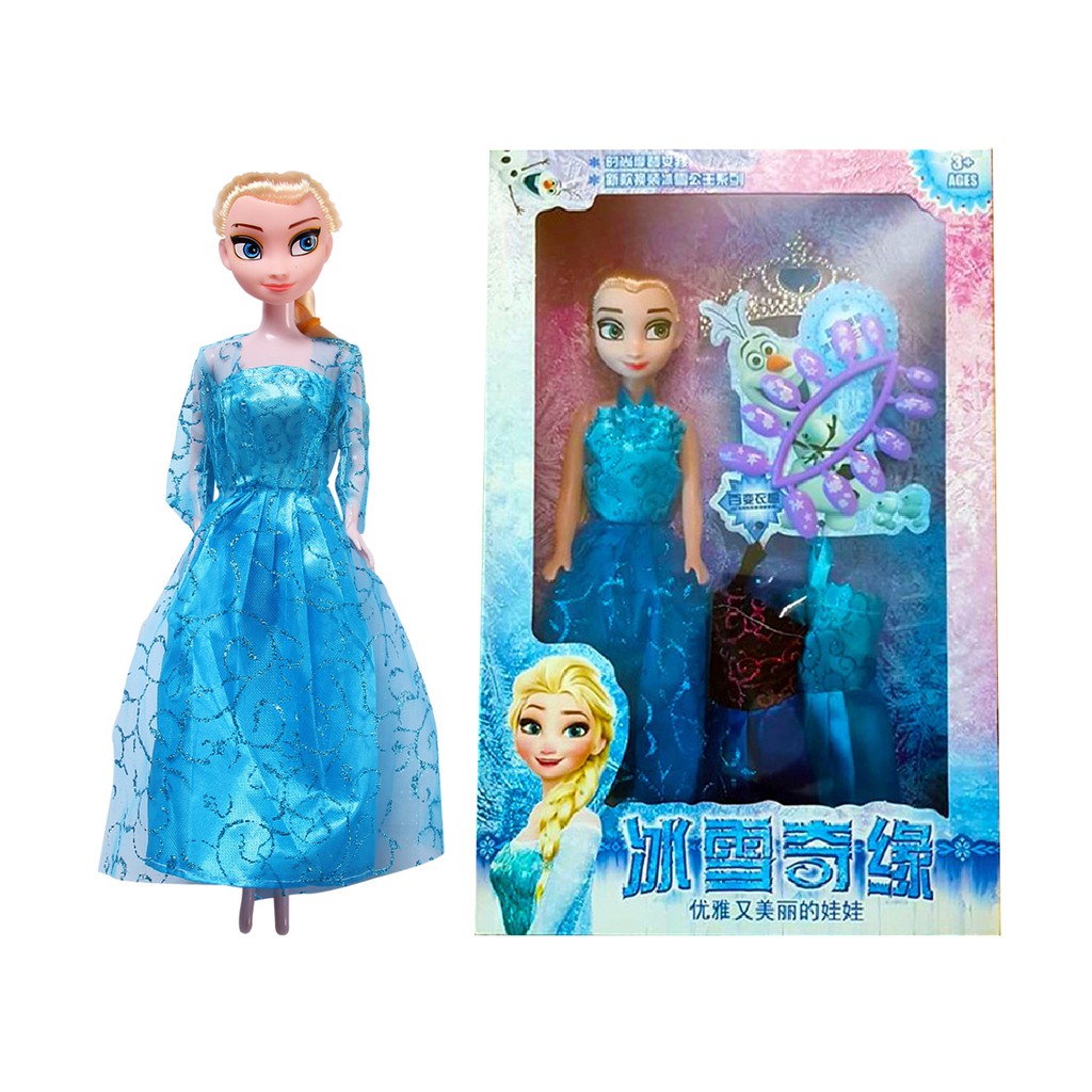 Búp bê công chúa Elsa có trang phục và phụ kiện siêu dễ thương cho bé gái thỏa sức vui chơi