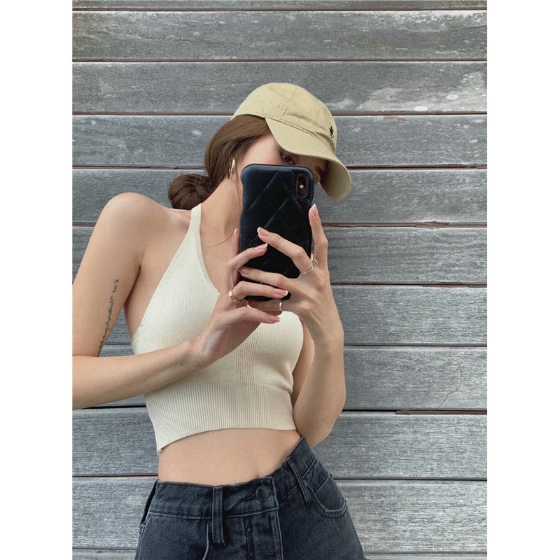 [Mã FASHIONT4WA2 giảm 10K đơn 50K] Áo cổ yếm 95k