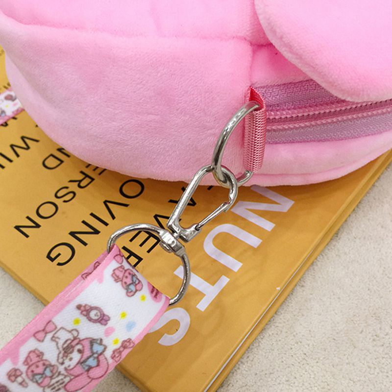 SANRIO Túi Đeo Chéo Hình Thú Nhồi Bông Dễ Thương 20cm